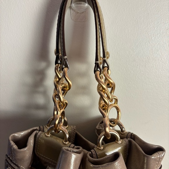 Coach Gold Hobo Bag w/ Metallic Sheen and Slouchy Design - Picture 5 of 10